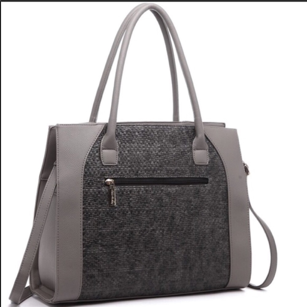 1 left! Boutique-Pink Haley Dariela Tote in Black - Picture 5 of 7